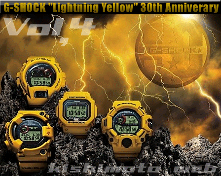 G-SHOCK Lightning Yellow(ライトニングイエロー) 30周年記念 GA